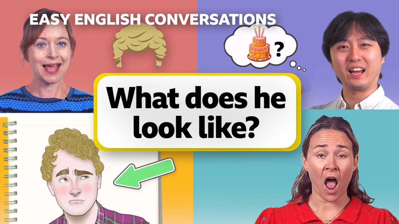 How to describe people in English! Easy English Conversations Episode 17