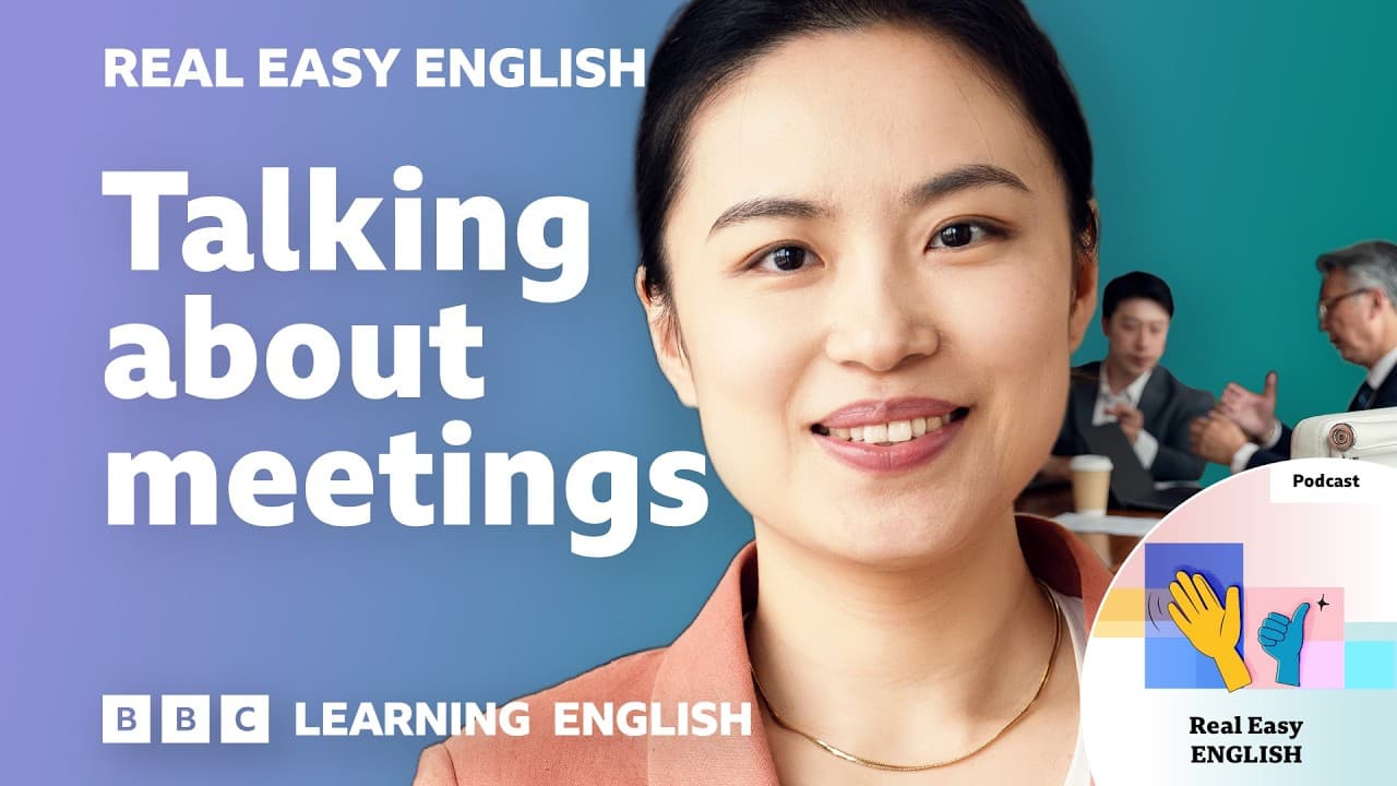 Talking about meetings 🗓️🤝👔 Real Easy English