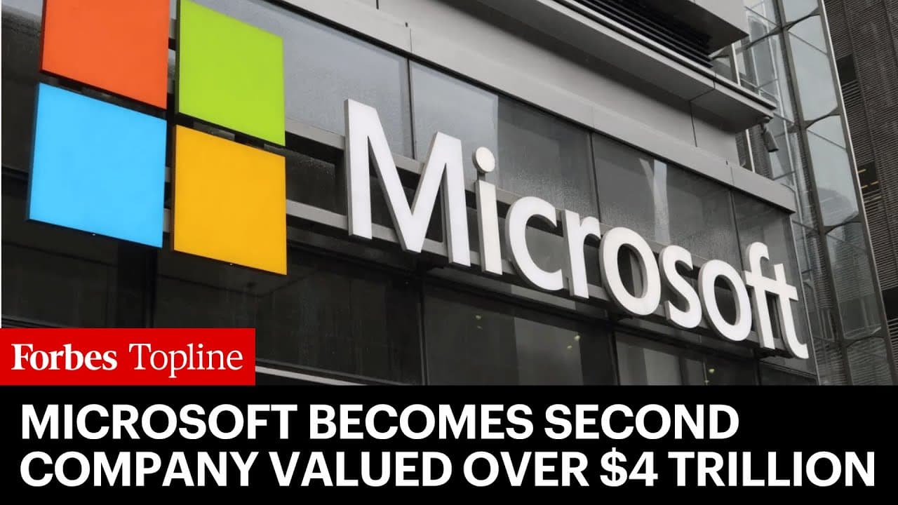 Microsoft Becomes Second Company Valued Over $4 Trillion After Strong Q2 Earnings