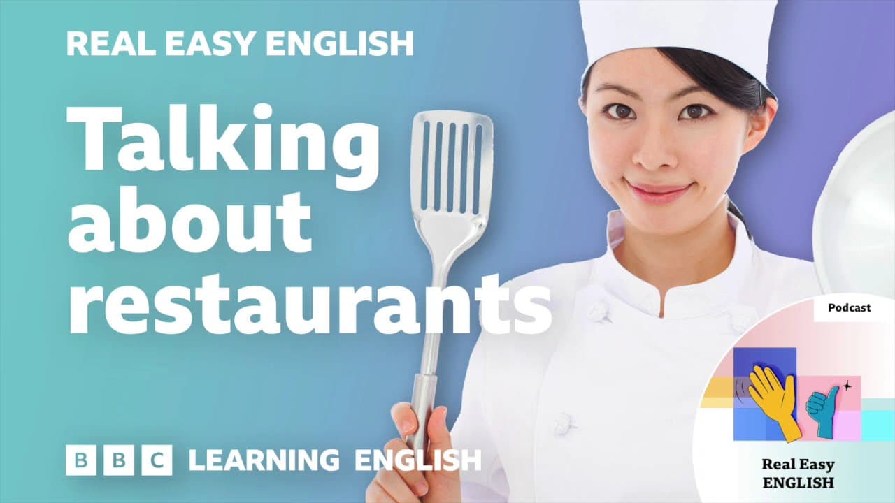 Talking about restaurants 🍽️👨‍🍳🥗 Real Easy English