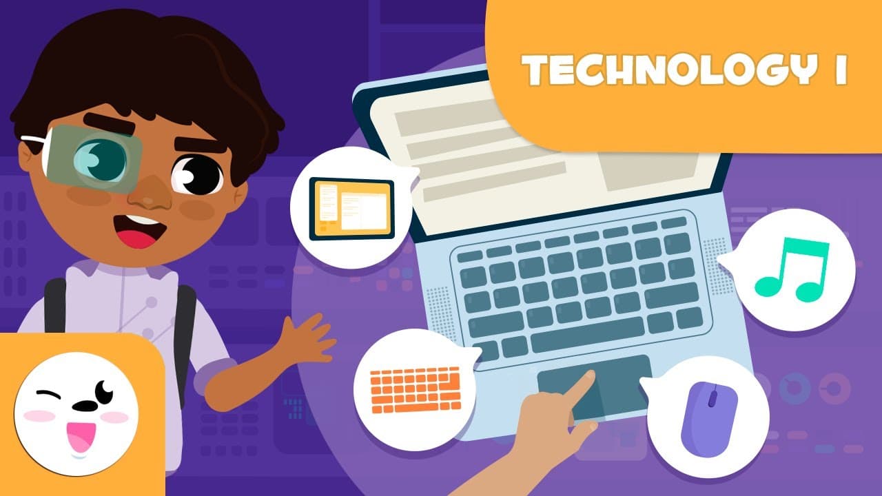 Vocabulary for Kids - Laptop, monitor, mouse, speakers, webcam, microphone...