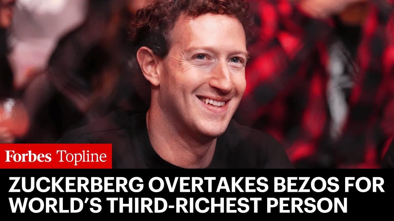 Zuckerberg Overtakes Bezos For World’s Third-Richest Person And Adds $28 Billion To His Fortune