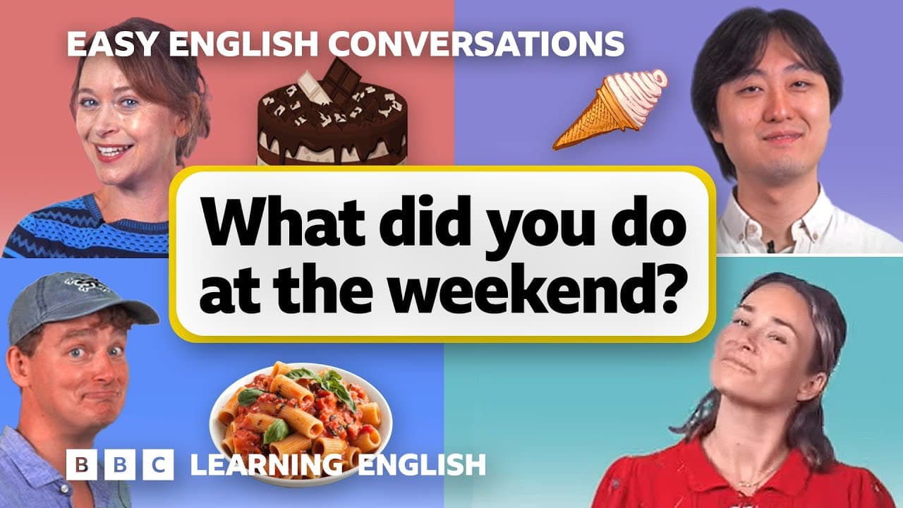 Talk about what you did last weekend: Easy English Conversations 💬 Episode 13