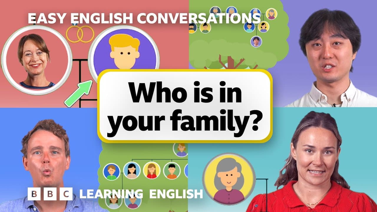 How to describe your family: Easy English Conversations 💬 Episode 15