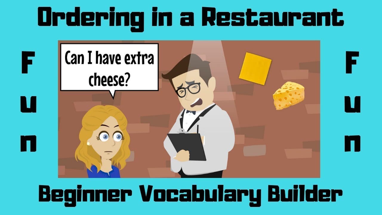 Ordering in a Restaurant | Vocabulary Builder | Beginner English